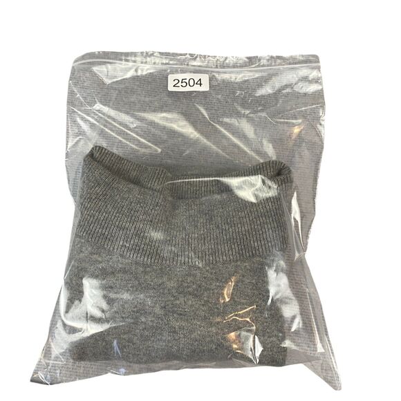 Ann Taylor Sweater Women Small Gray Wool Cashmere Long Sleeve Crew Neck Pullover - Picture 12 of 13